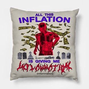 All This Inflation Is Giving Me Inflammation Pillow