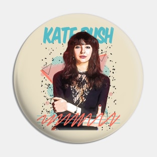 Retro Vintage Kate Bush Fan Art Design Pin