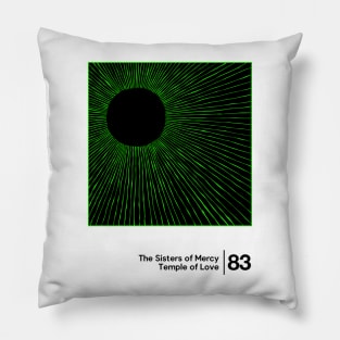 Temple of Love - Minimalist Graphic Fan Artwork Design Pillow