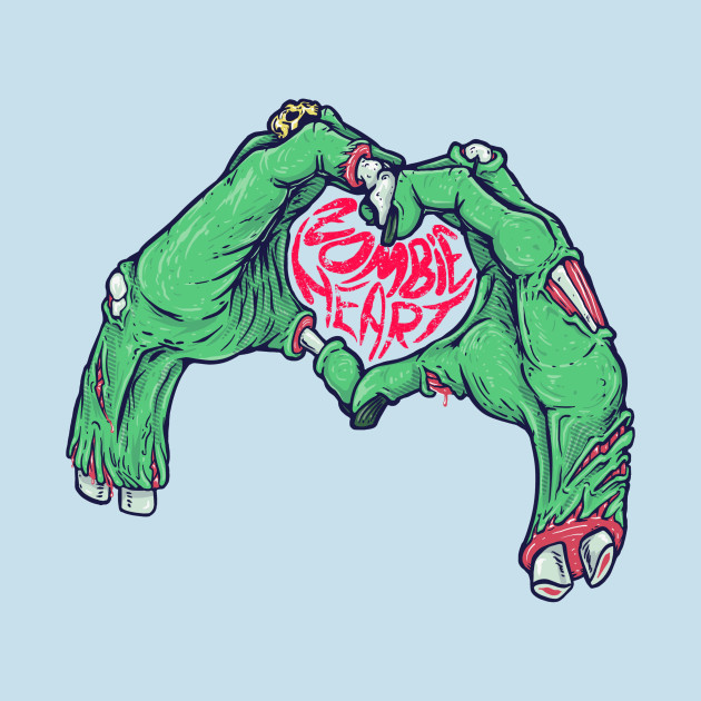 Zombie Heart Zombie Heart Hands Love TShirt TeePublic