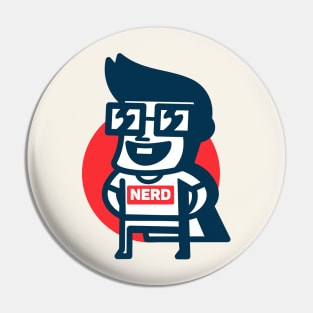 Nerd Hero Pin