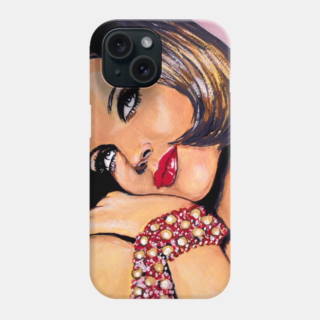 Veruschka von Lehndorff Phone Case by Svetlana Pelin