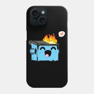 Kawaii Cute Dumpster Fire Love Phone Case