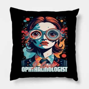 I love ophthalmologist woman. Pillow