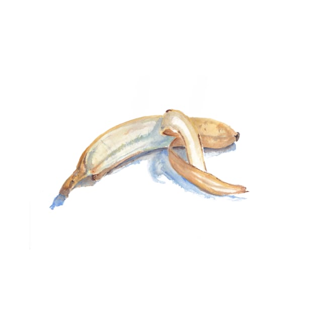 Watercolor banana by hicksi7