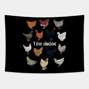 I love chickens Tapestry