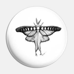 Lunar Moth Pin