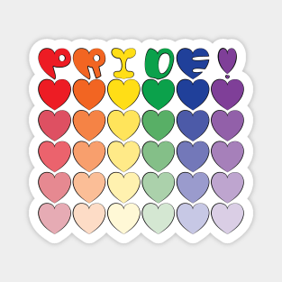 Pride Hearts Magnet