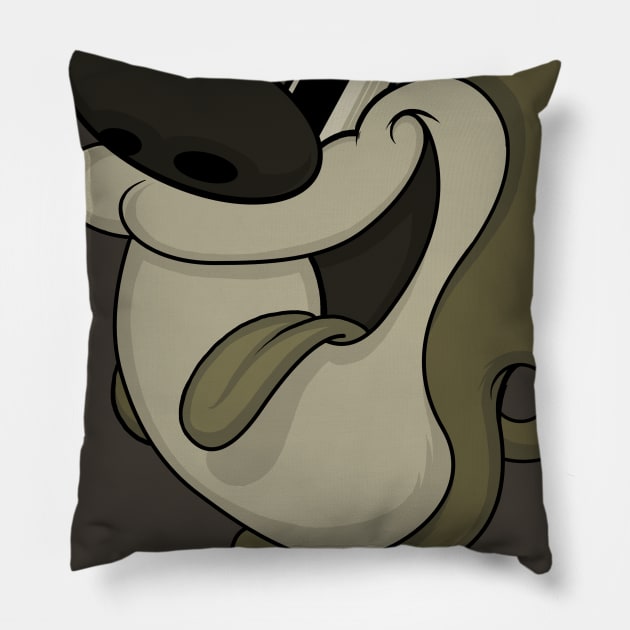Retro Stimpy Pillow by JCoulterArtist