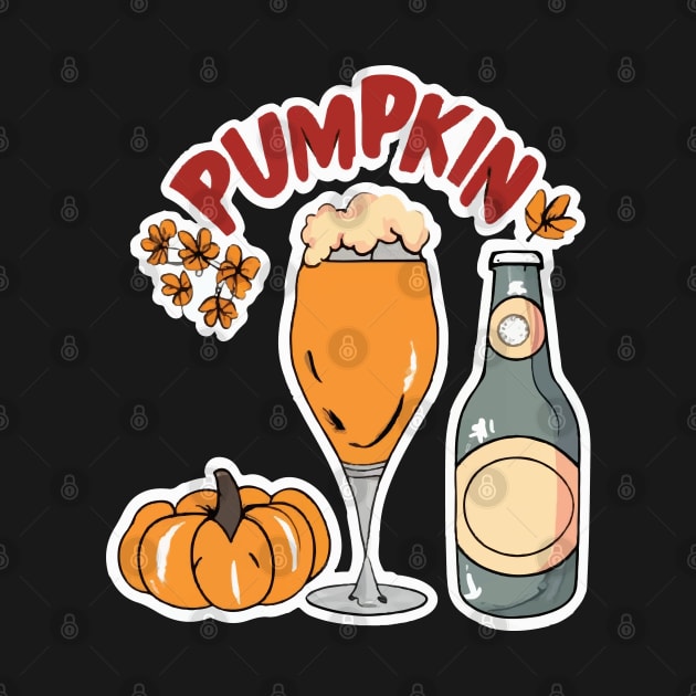 Pumpkin Beer - Halloween by ArtfulDesign