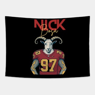 nick bosa the goat Tapestry