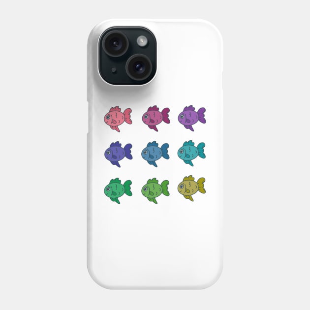 Cute colorful goldfish collection Phone Case by grafitytees