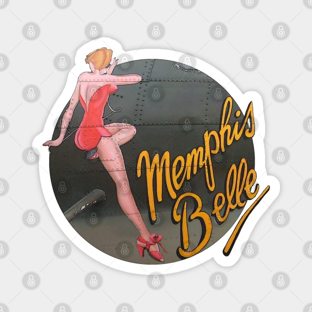 Pin-up WWII B-17 Flying Fortress Memphis Belle - Pin Up Girl B 17