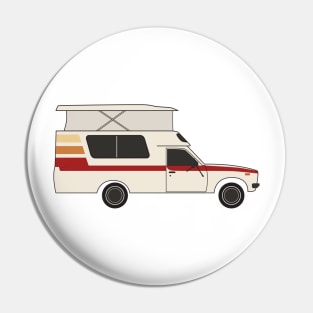 retro chinook camper Pin