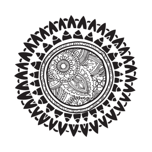 Tribal zentangle mandala T-Shirt