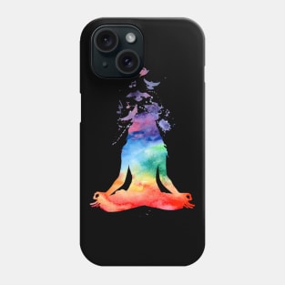 Image: Watercolor, Meditation, Yoga Phone Case