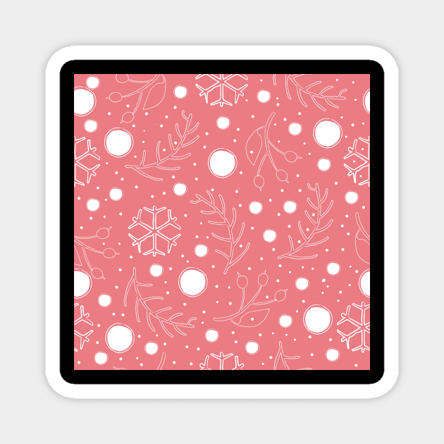 Winter Pattern Magnet by Creative Meadows