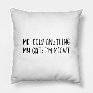 Me and Cats - Social Distancing Pillow