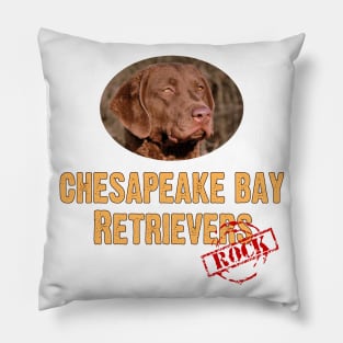 Chesapeake Bay Retrievers Rock! Pillow