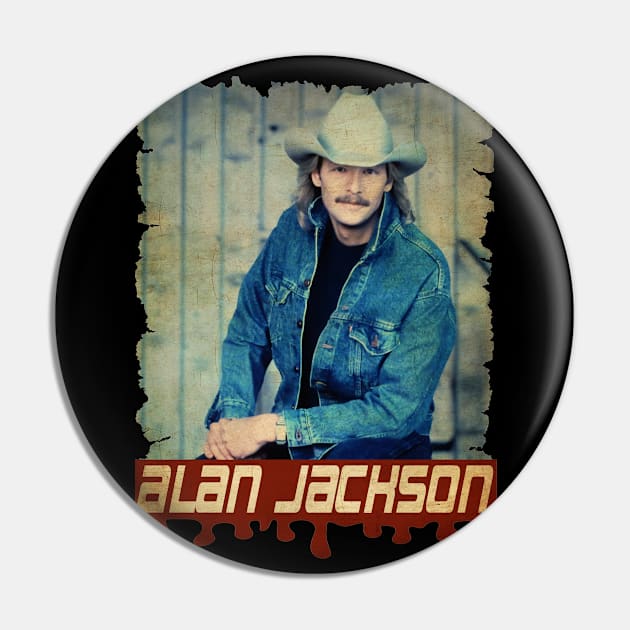 Alan Jackson Vintage Pin by Teling Balak