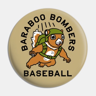 Baraboo Bombers Baseball (Light) Pin