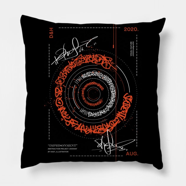 Imprisonment \\ calligraphy Pillow by DenielHast