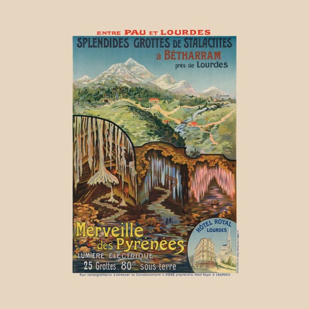 Merveille des Pyrénées France Vintage Poster 1903 by vintagetreasure