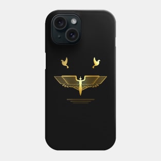 Golden Wings of Courage Phone Case