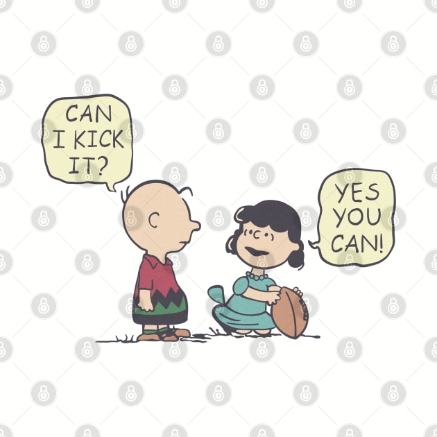 Yes You Can Kick It // Vintage Art by crayonKids