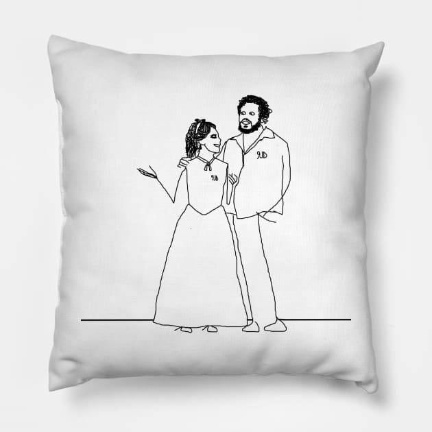 Pavarotti and Kathleen Battle by 9JD Pillow by JD by BN18 