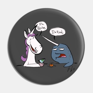 Unicorn Vs Narwhal Pin