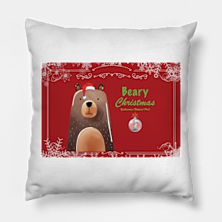 Berry Christmas in Yellowstone National Park in Red Pillow