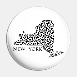 State of New York Maze Pin