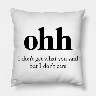 Ohh Definition Pillow
