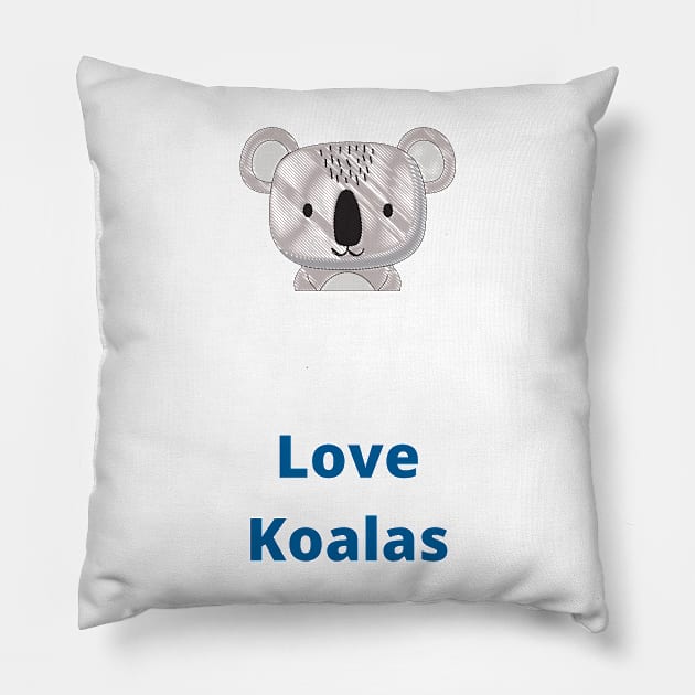 Love Koalas - Koala Pillow by PsyCave