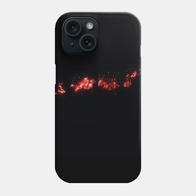 burning ashes in the dark Phone Case by fervent greetings