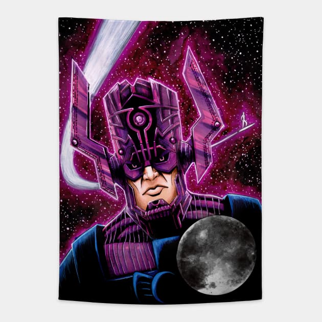 Galactus and Silver Surfer Tapestry by Jomeeo