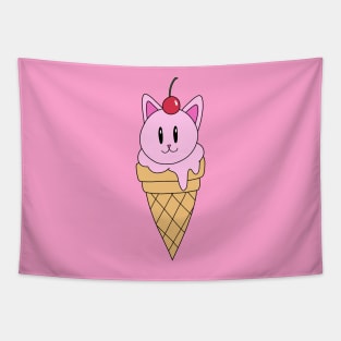 Yummy Cat Ice Cream Tapestry