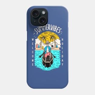 Summer Vibes Chilling Skeleton Phone Case