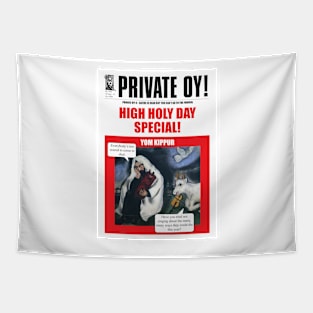 Private Oy! Yom Kippur Cover Tapestry