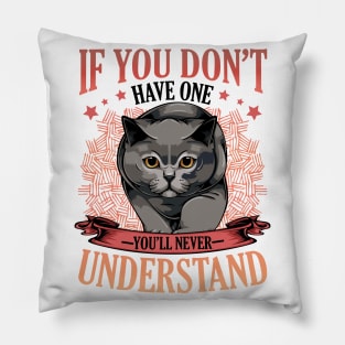 British Shorthair Cat Pillow