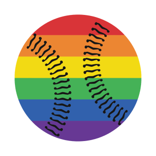 Baseball Gay Pride Rainbow LGBT T-Shirt