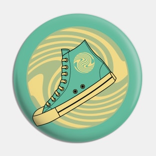 Green High Top Sneaker Pin