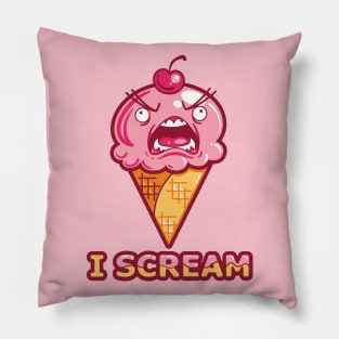 I SCREAM ~ Strawberry Pillow