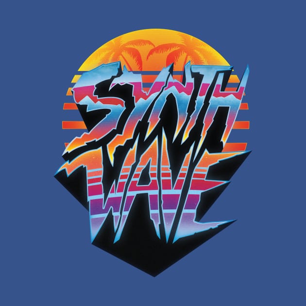 "Synthwave 2.0" 1980's outrun style T-shirt by Jamieferrato19