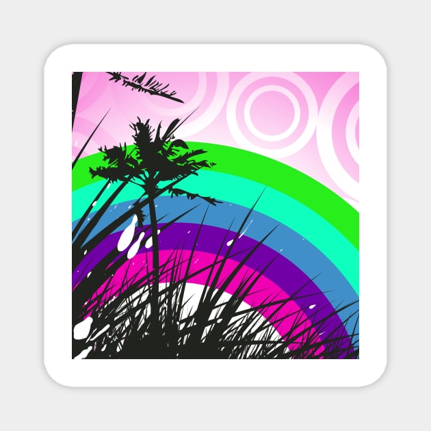 Landscape Art in the Rainbow Magnet by Tshirtstory