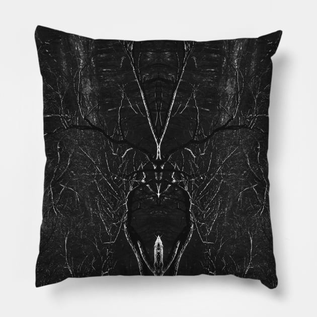 Devil winter tree Pillow by human_antithesis