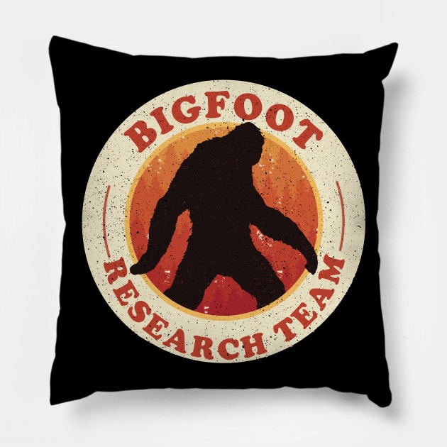 Bigfoot Research Team Design Pillow by UNDERGROUNDROOTS