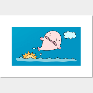 Blob Fish Mounted Print for Sale by SillyFun