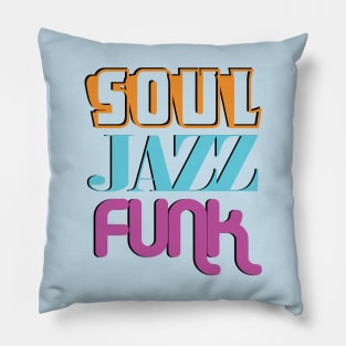 soul jazz funk Pillow